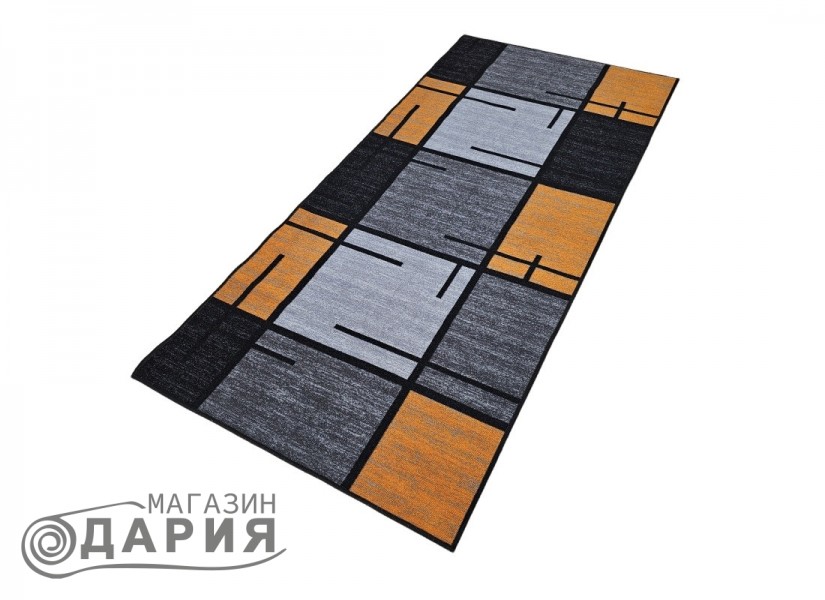 Мокетен килим ERIKA 8010 grey/orange P